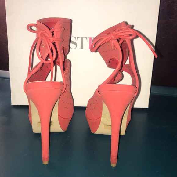 JustFab Red Platform Stiletto - Picture 3 of 6